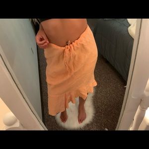 Orange peel skirt